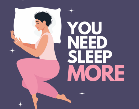 Blue and Pink You Need Sleep More Motivation Instagram Post